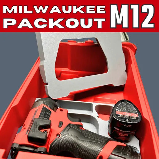 M12 Packout Insert - Milwaukee Packout Insert - Impact & Drill