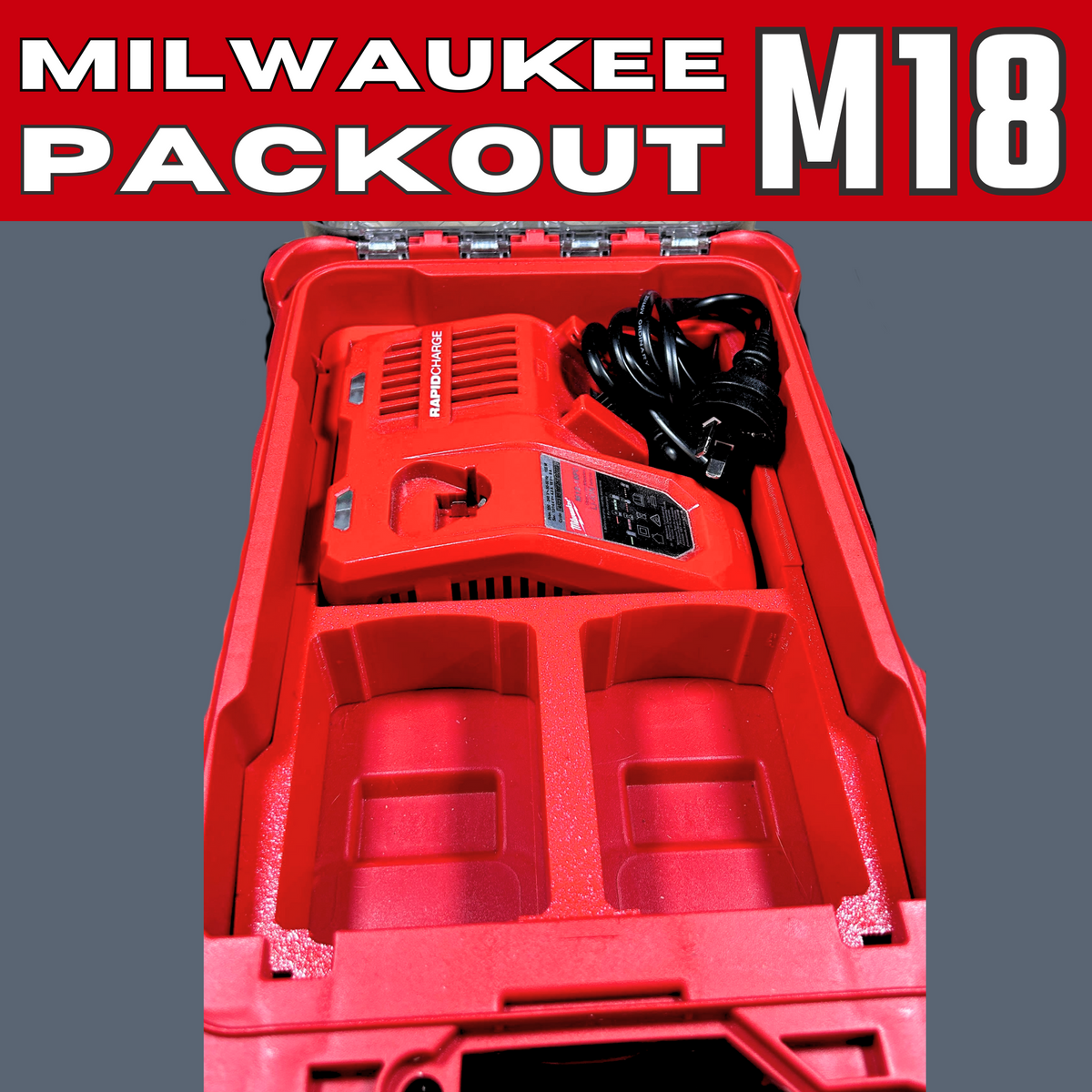 M18 Battery Charger Organizer & Storage