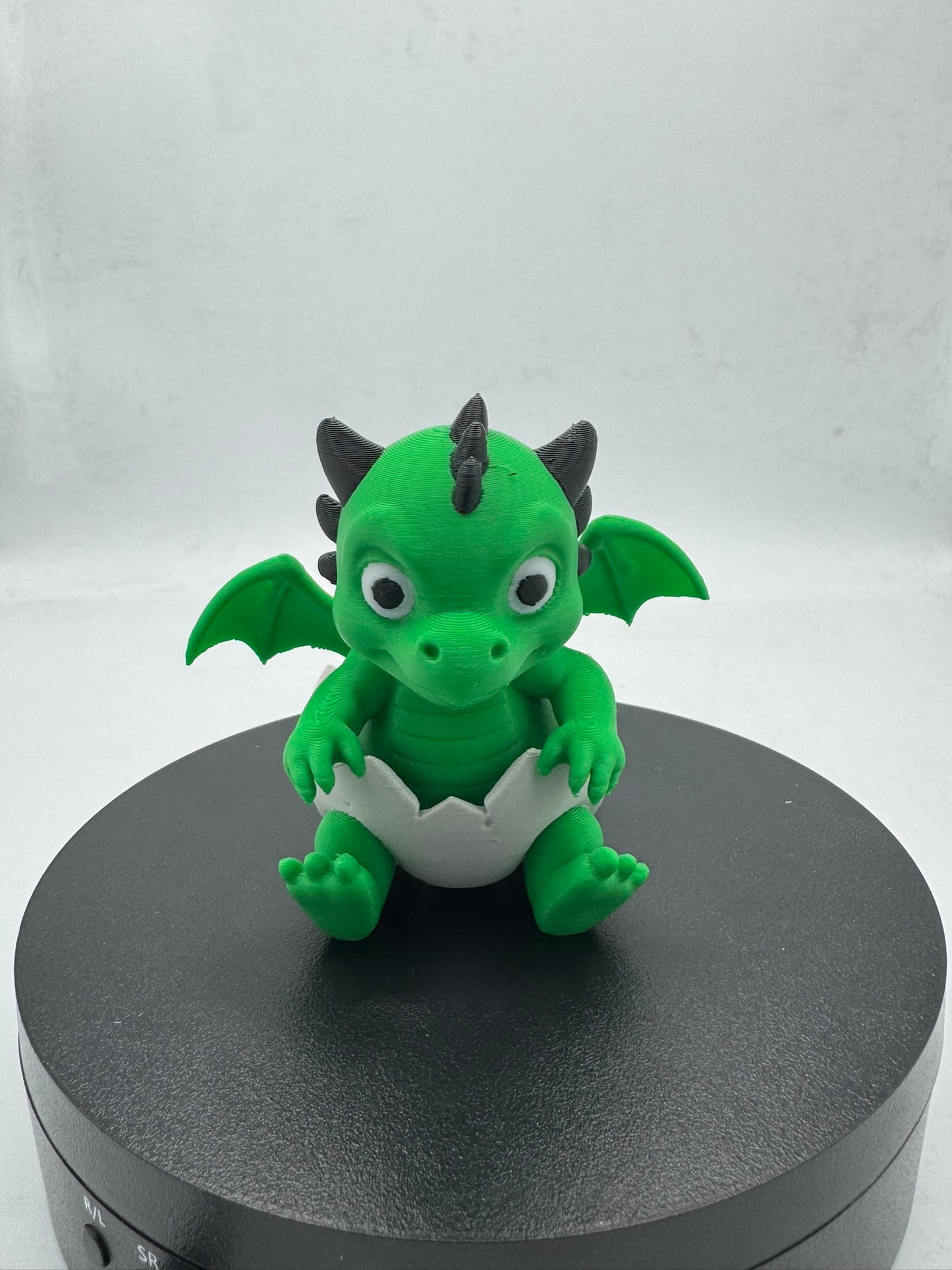 Cute Chibi Baby Dragon Hatchling Sitting in Egg