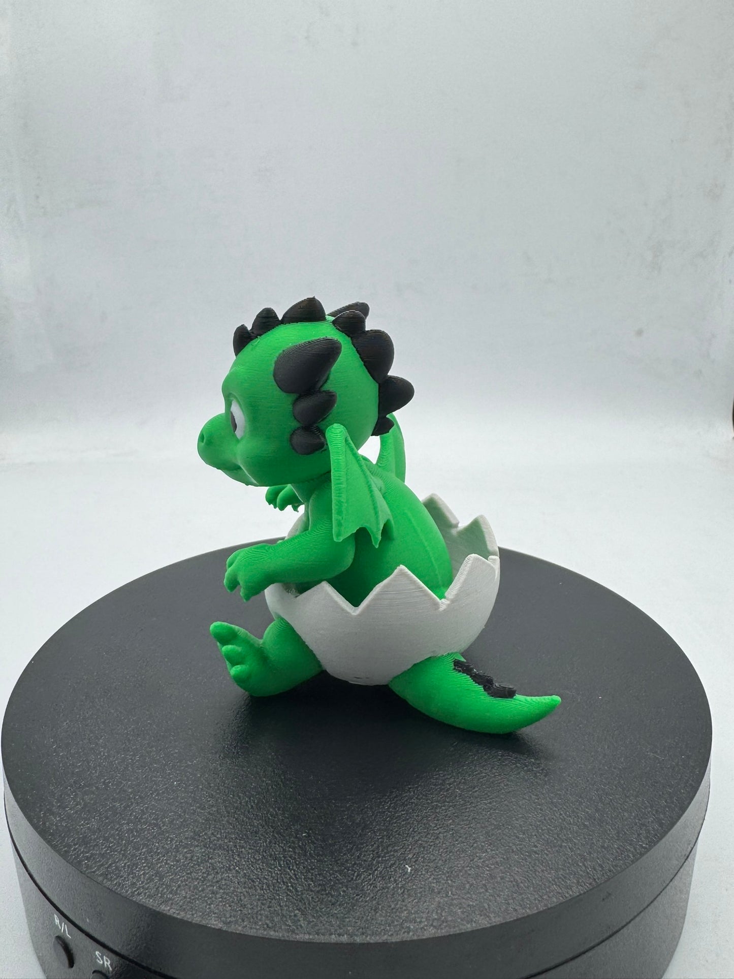 Cute Chibi Baby Dragon Hatchling Sitting in Egg
