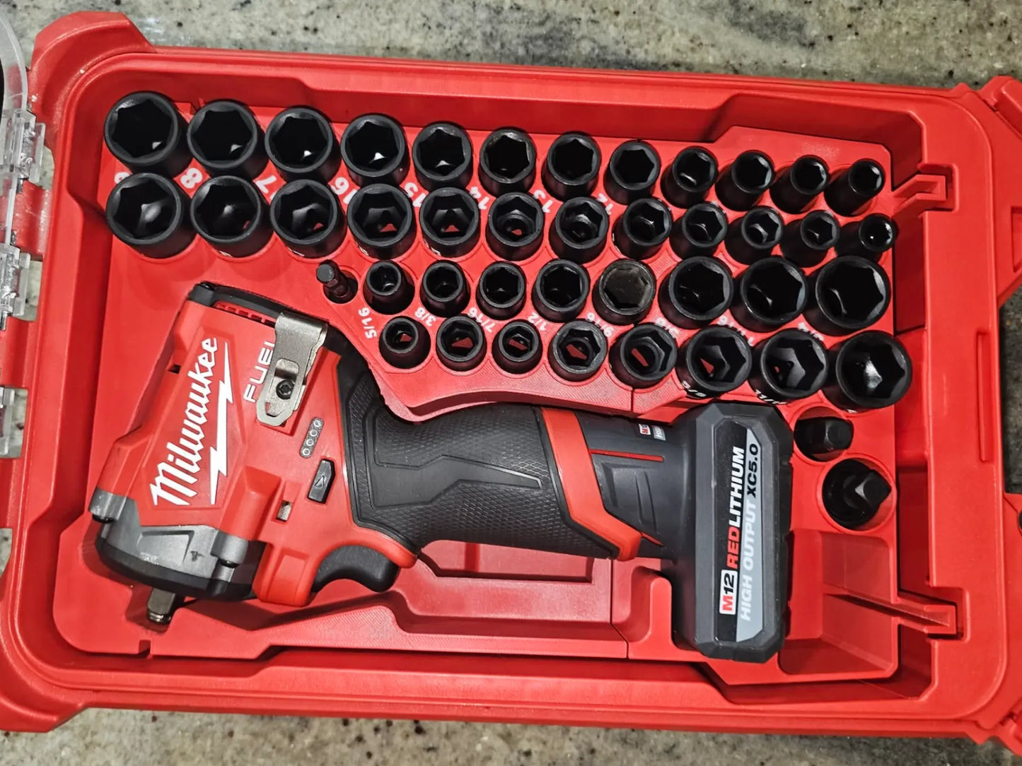 M12 GEN 2 Impact Wrench & 43PC 38 Impact Socket