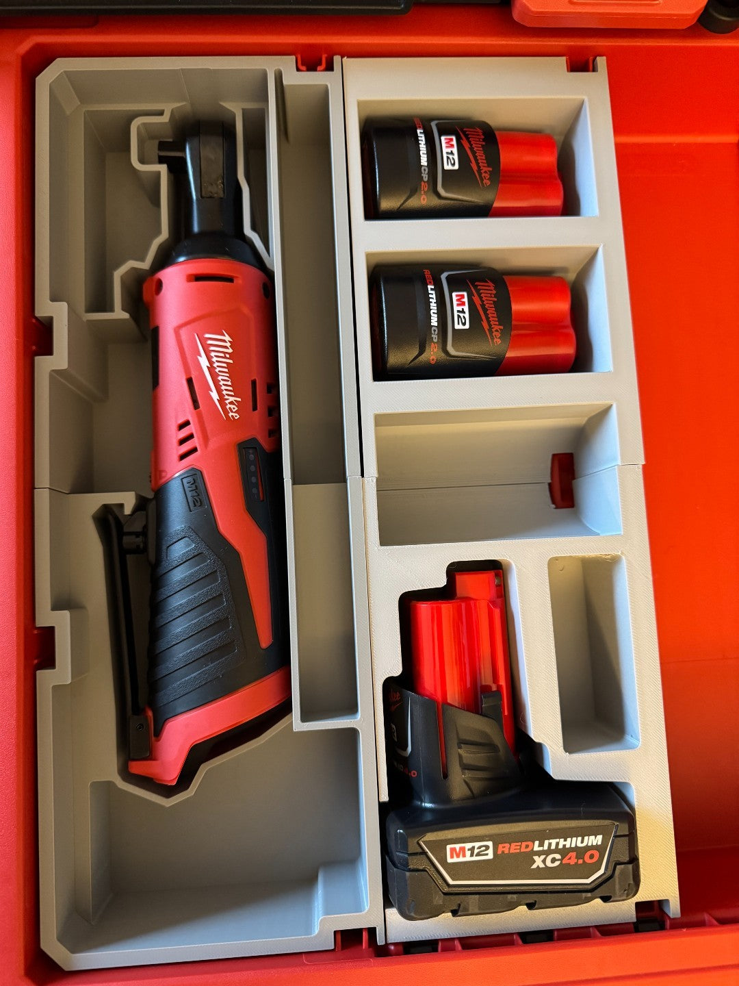 M12 38 Ratchet Milwaukee  Packout Organizer Tool Storage