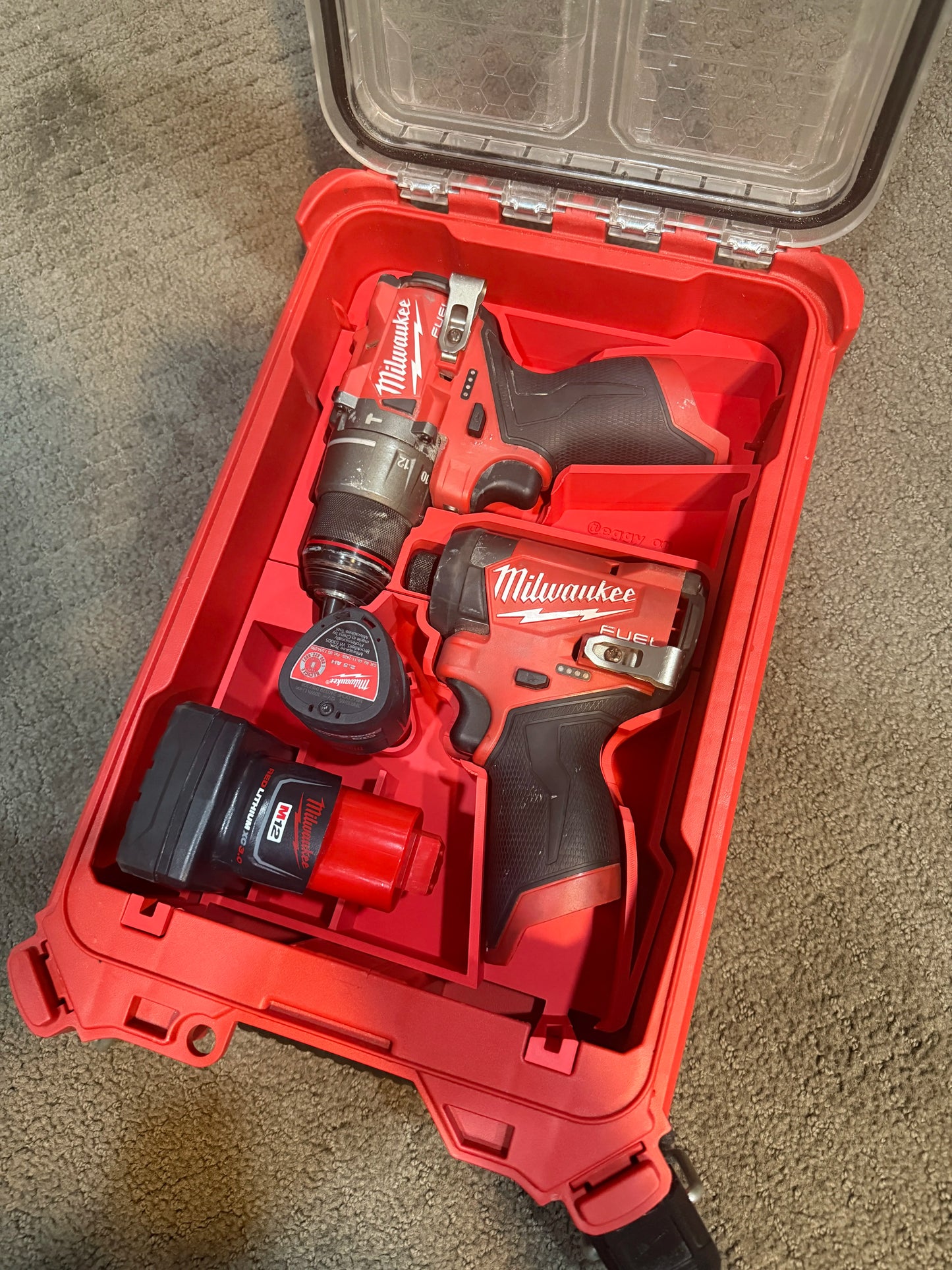 M12 Gen 3 DrillDriver & Batteries Packout Insert