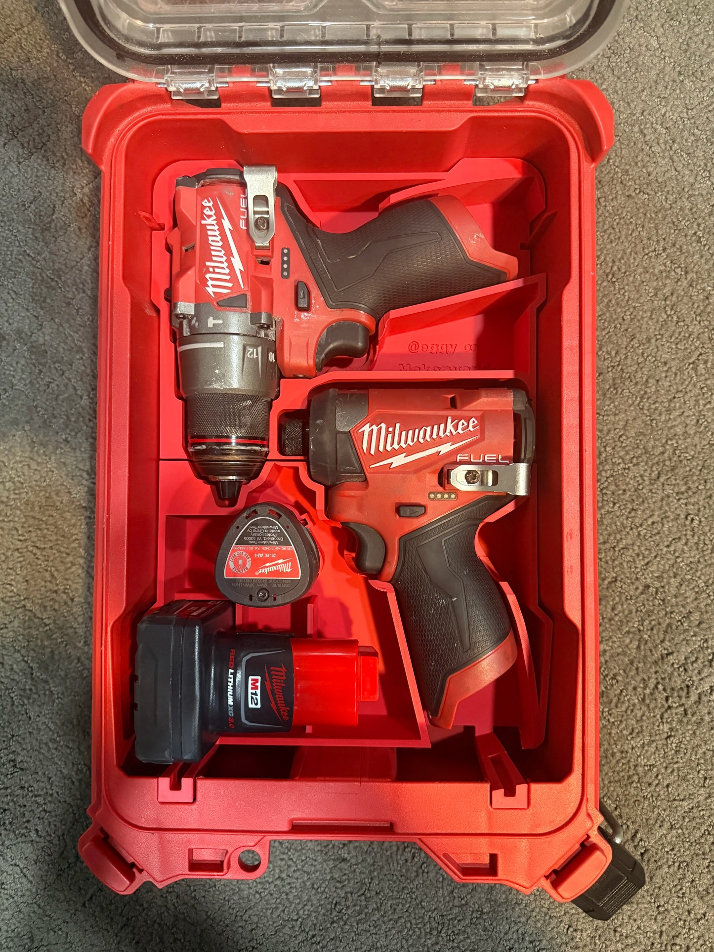 M12 Gen 3 DrillDriver & Batteries Packout Insert