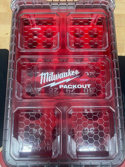 Milwaukee 12 29PC Deep METRIC Socket Packout Ins