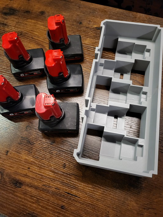 Milwaukee Packout Insert for 5 x 6Ah M12 Batteries