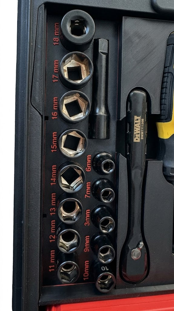 Slim Compact insert for Dewalt Socket wrench set