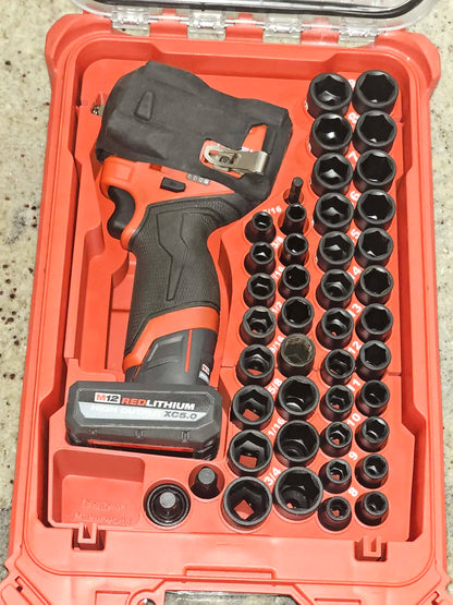 M12 GEN 2 Impact Wrench & 43PC 38 Impact Socket