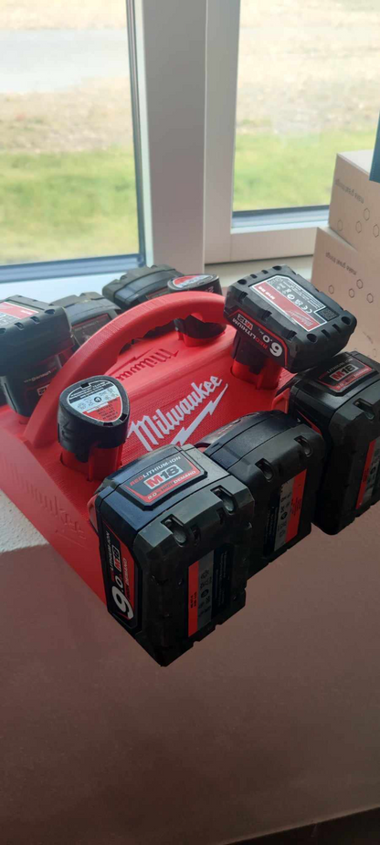 Milwaukee Battery Holder Carrier - Robust Sixpack