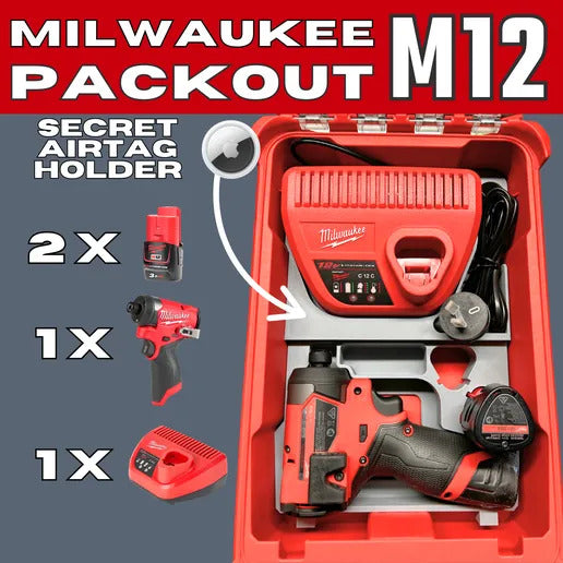M12 Packout Insert - Milwaukee Packout Insert - Impact & Drill