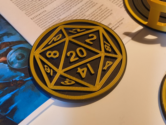 D&D Coaster Set with Holder