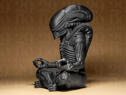 Meditating Xenomorph Figurine
